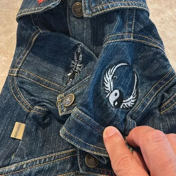 Denim Jean Jacket Size M - Picture 9 of 10